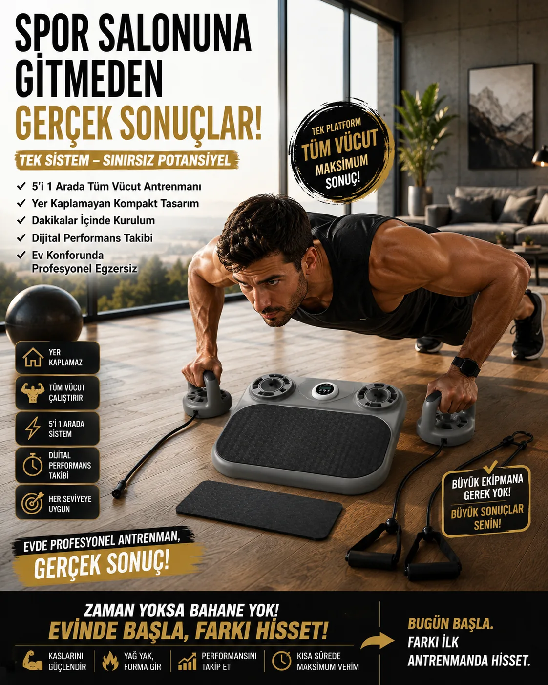 HİPNO Fitness Board - erkek kullanımı